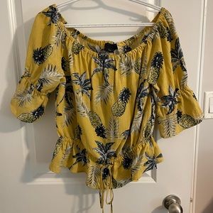 Lumière Pineapple Shirt Size Large